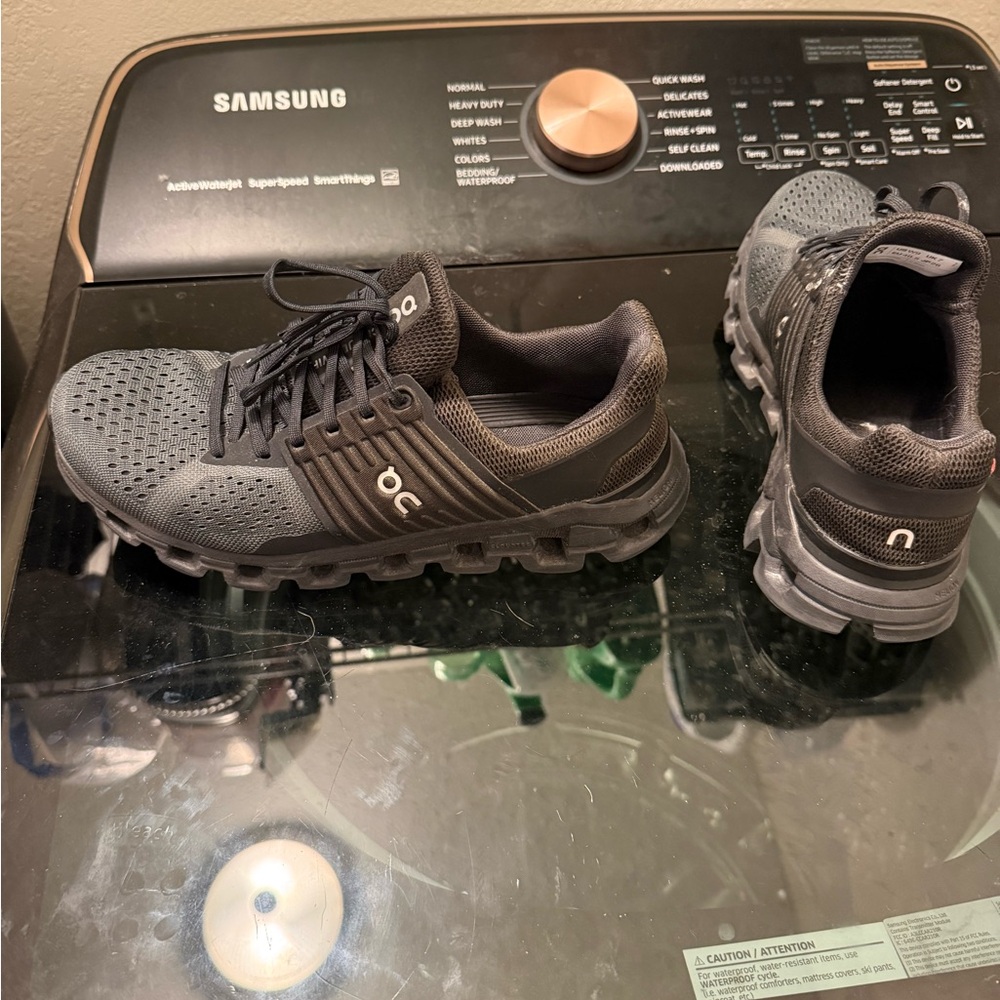 On Running Women’s Gray and Black Athletic Shoes